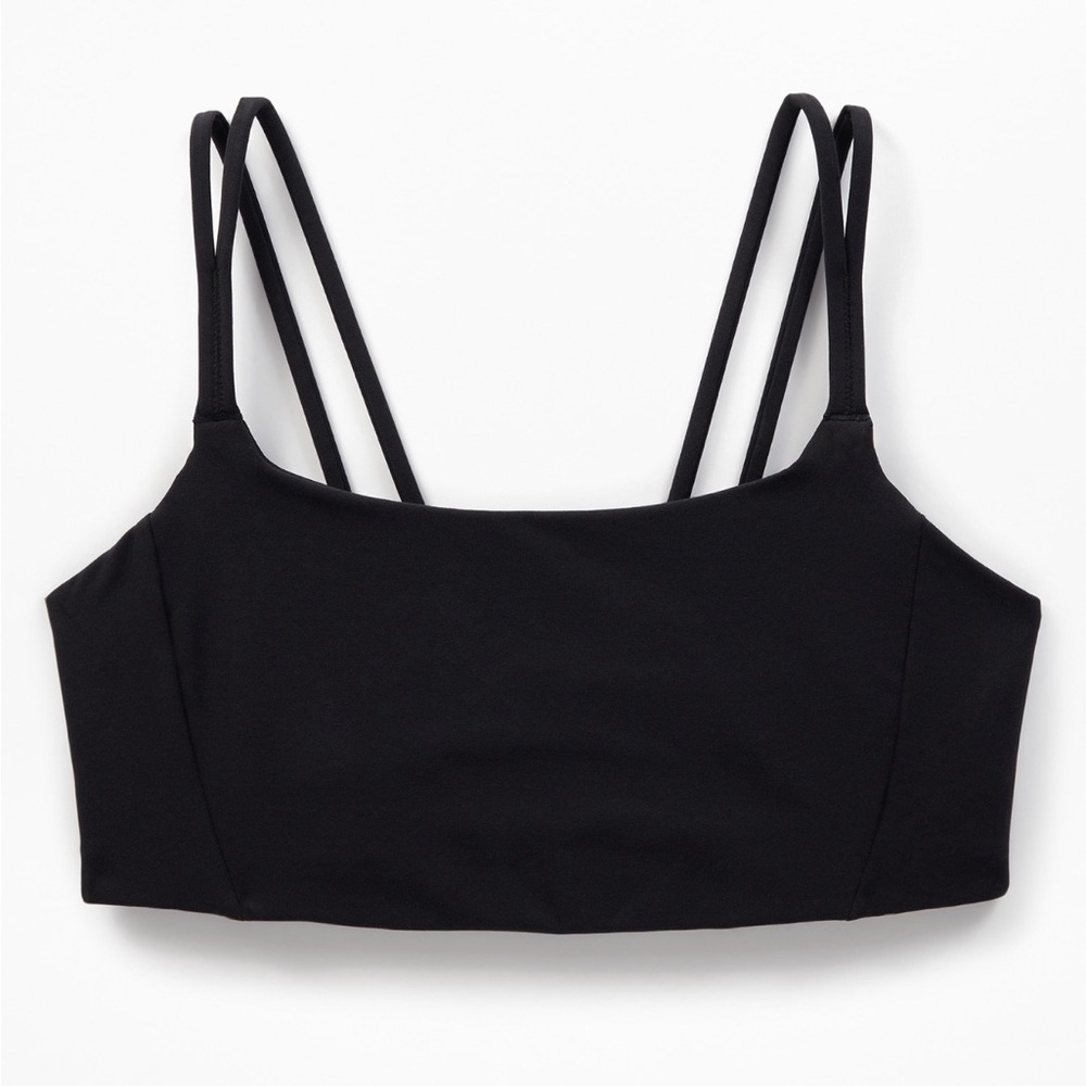 NWT Athleta Transcend Strappy Black Bra Size Medium Best for D -DD Cups